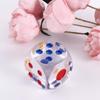 35mm Acrylic Dice Colorful Transparent 6 Sides Dice Board Game Square Point Dice for KTV Entertainment Family Party