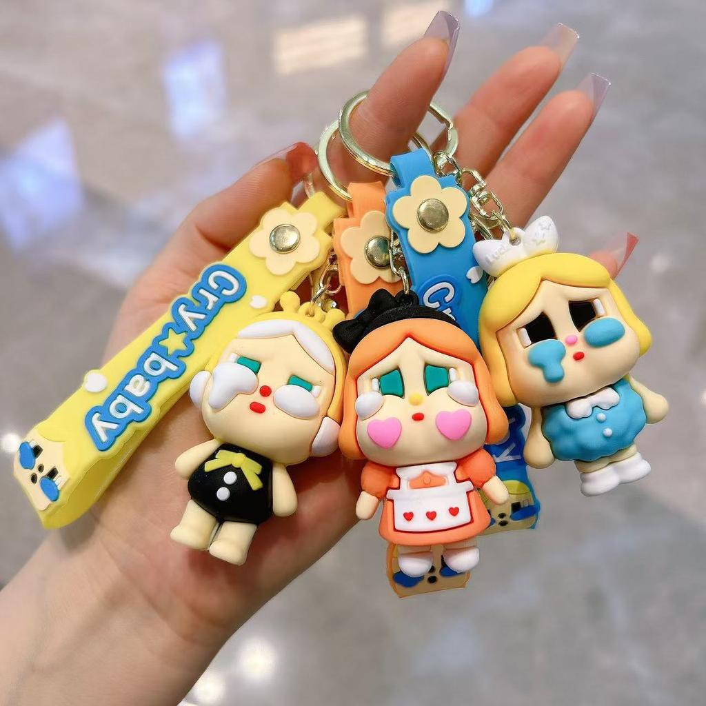 Tears Doll Cute Crying Baby Keychain Cartoon Car Keychain Bag Pendant Gift