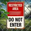 Metal Wall Sign Private Property No Entry Prohibited Sign Metal Plate for Garage