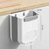 Cabinet Door Trash Can Kitchen No Need To Bend Over Wall-mounted Trash Can Foldable Cabinet with Large Capacity