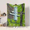 1Pc Airplane Lot Blanket Soft And Comfortable Casual Warm Camping Travel Christmas Halloween Xmas Gift M928108