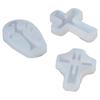 5pcs DIY Molds Silicone Cross Shape Silicone Mould White Cross Shape Silicone Cross Resin Molds DIY Decorative