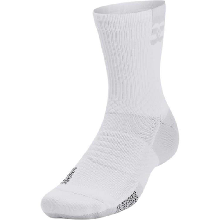 Under Armour Playmaker Crew Socks Unisex White 1376229-100