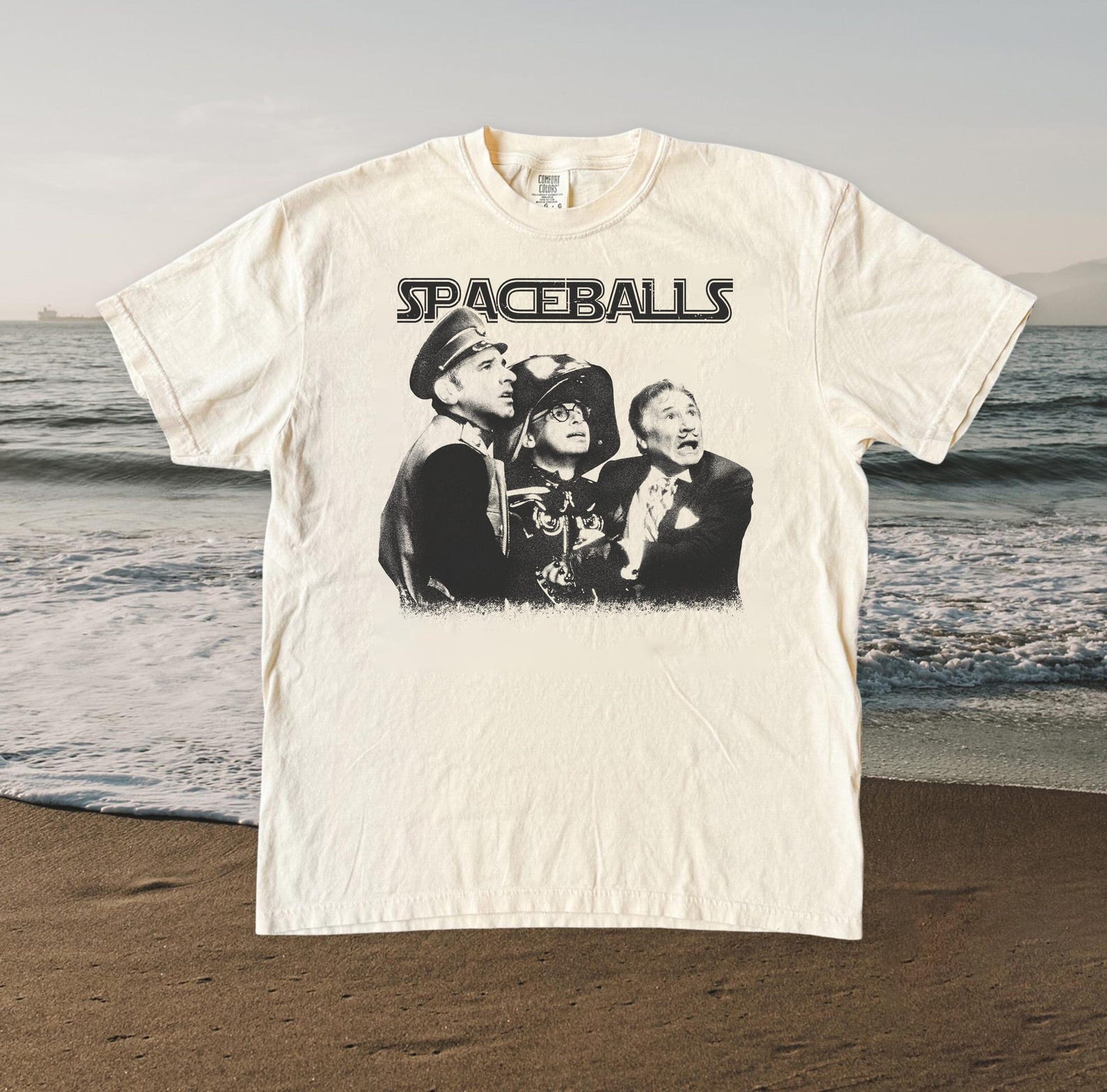 Comfort Colors Spaceballs Movie Shirt, Vintage 80s Sci-Fi Graphic Tee, Mel Brooks T-Shirt, Retro Dark Helmet Parody Movie Top S