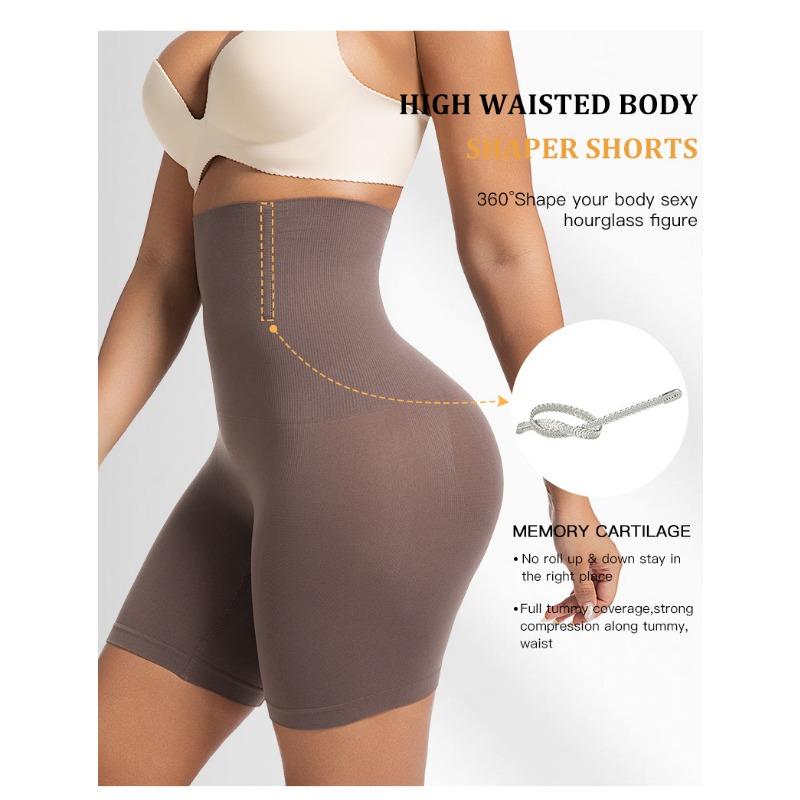 Women High Waist Tummy Control Shapewear Shorts Seamless Butt Lifting Body Shaper Panties