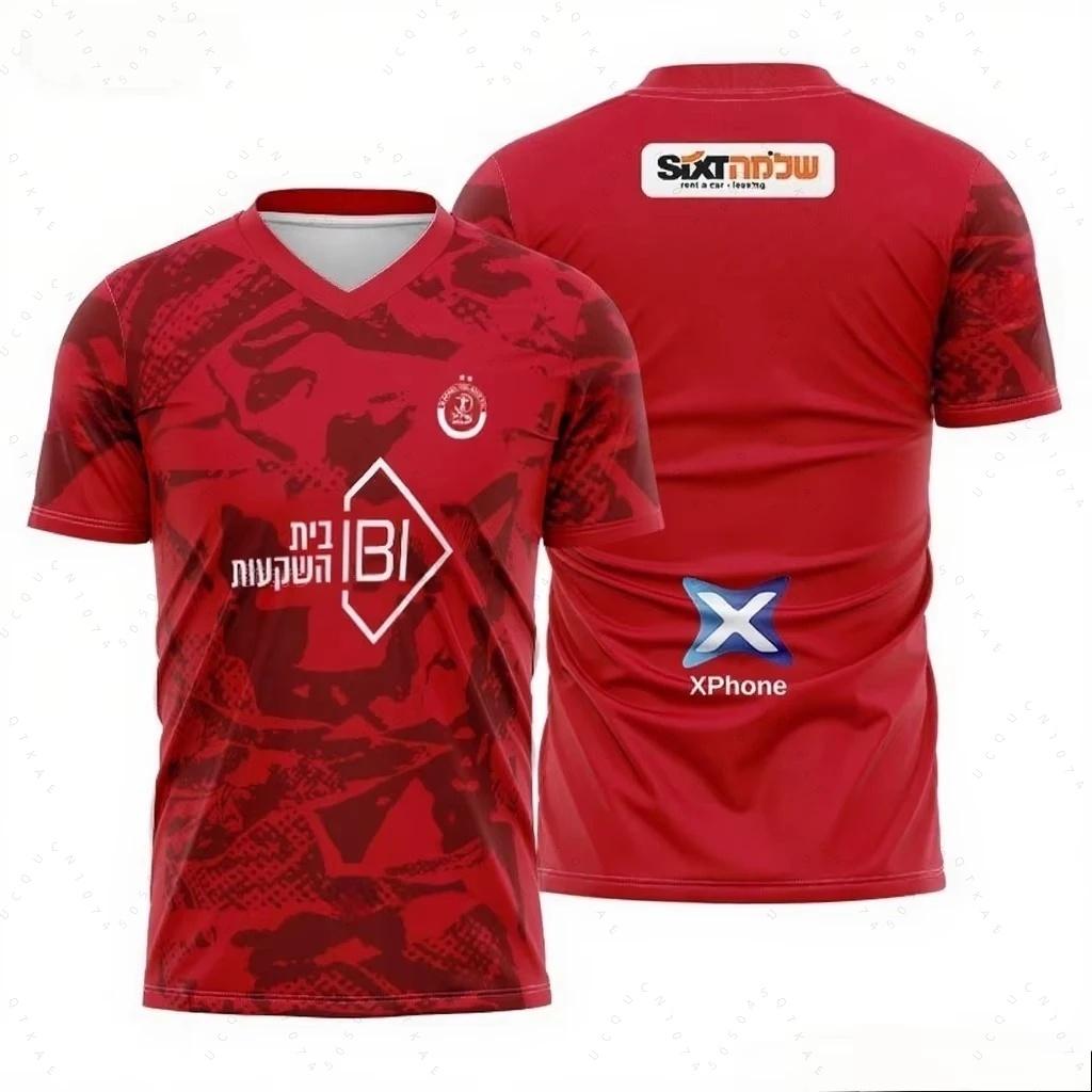 2026 Summer New Men's Children Hapoel Tel Aviv Football Club Sport Quick-drying Short-sleeved T-shirt Women's Kids Tees Fans Top