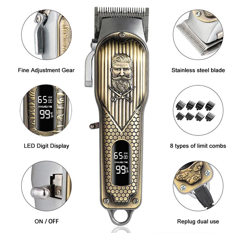 New Multifunctional Hair Clipper New Hair Clipper Hair Salon Electric Clipper Oil Head Electric Hair Clipper Set Household Electric Clipper
