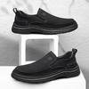 Men's Handmade Leather Shoes Slip on Casual Sneakers Low-top Walking Shoes