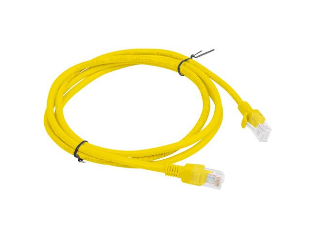 Patchcord Lanberg UTP kat.5e 1,5m żółty