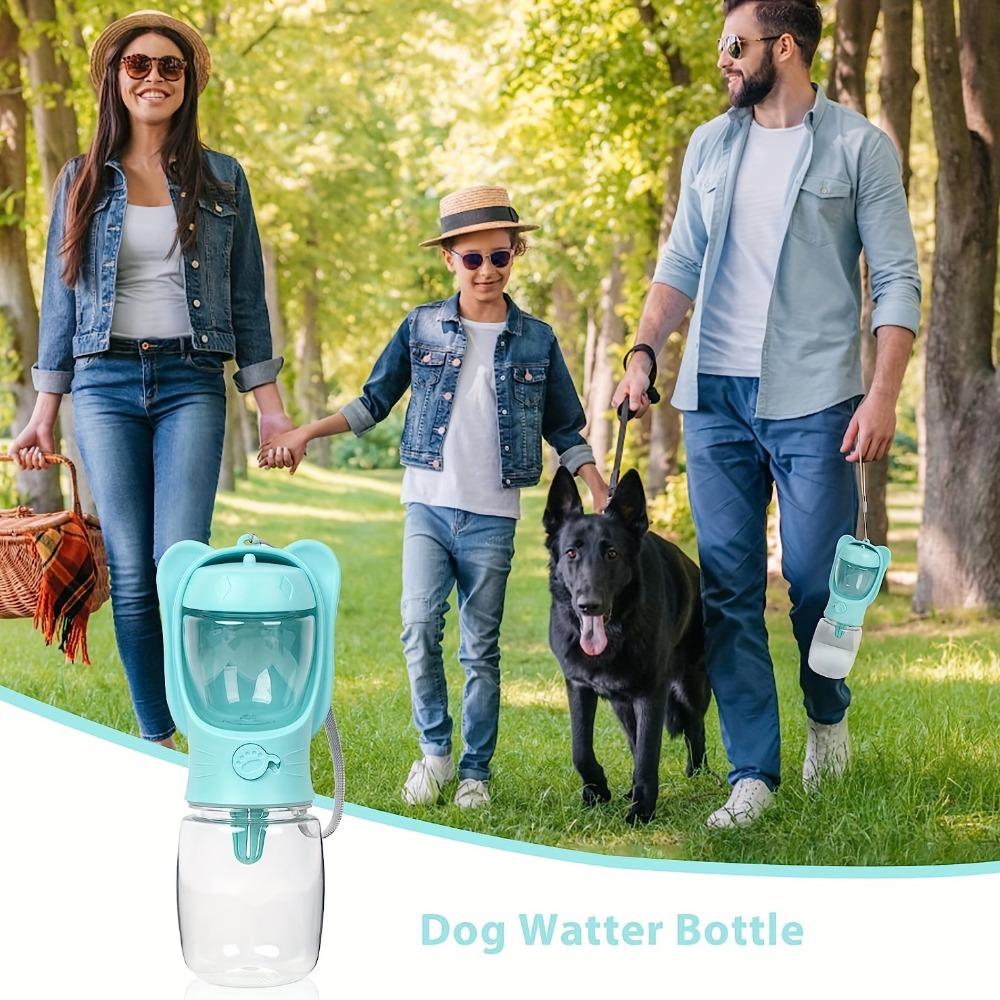 2In1 350Ml Portable Durable Food Grade Material Dog Cat Pet Water Leakproof Cup Bottle With Food Dispenser Suitable For Hiking And Travel Decor