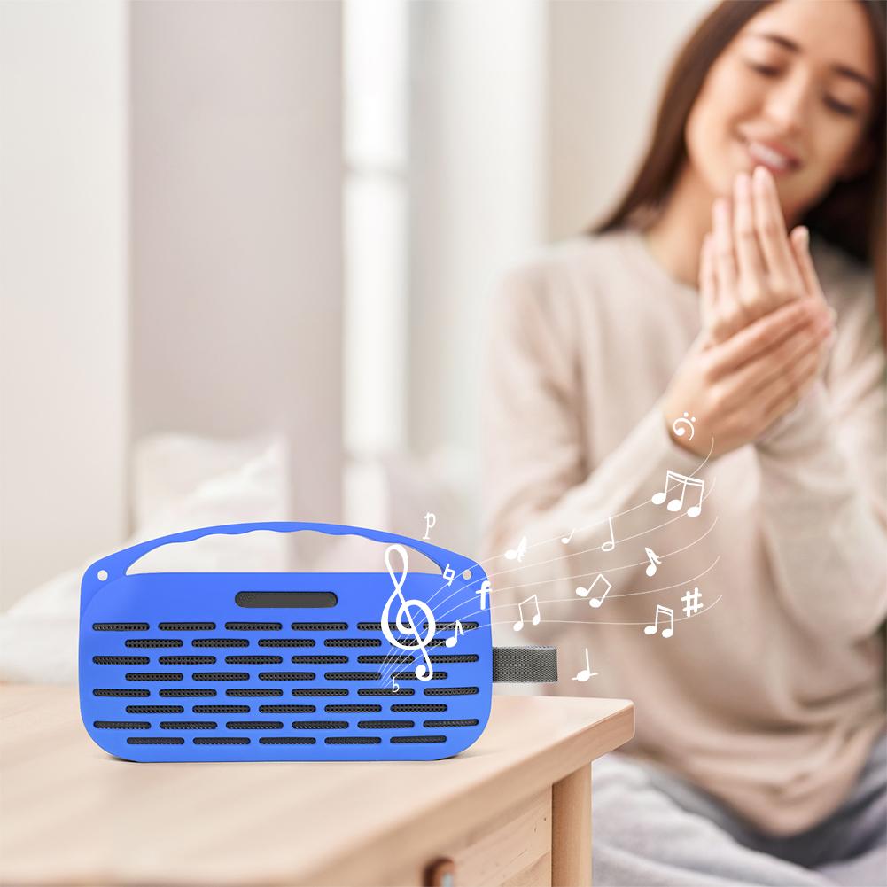 Funda Protectora de Silicona con Asa y Correa para el Hombro Bolsa de Transporte Protectora de Viaje para Altavoz Bose SoundLink Flex 2ª Generación