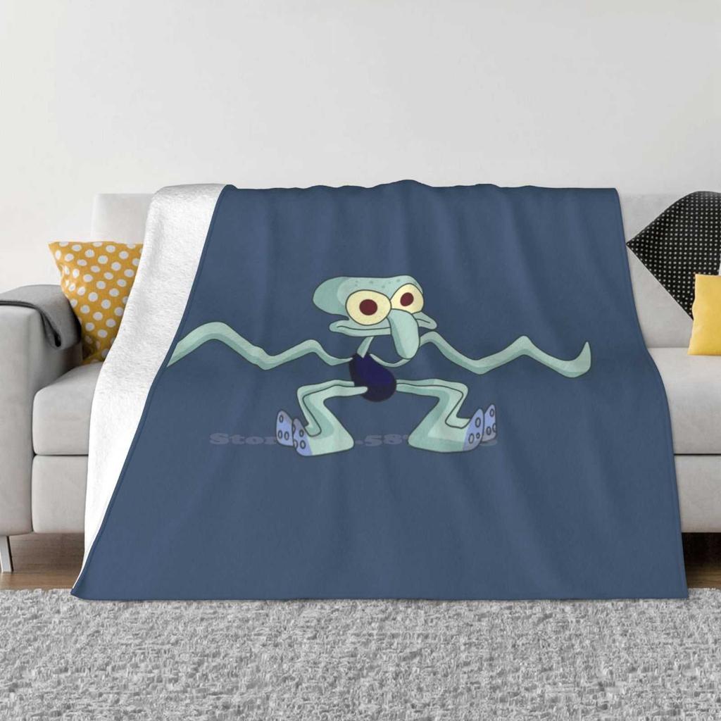 Tanzende Weiche Warme Decke Sofa/Bett/Reise Liebe Geschenke Squidward Tentakel 2000er 1990er TV-Show Meme Lustig Zukünftige Nickeldeon Grafik