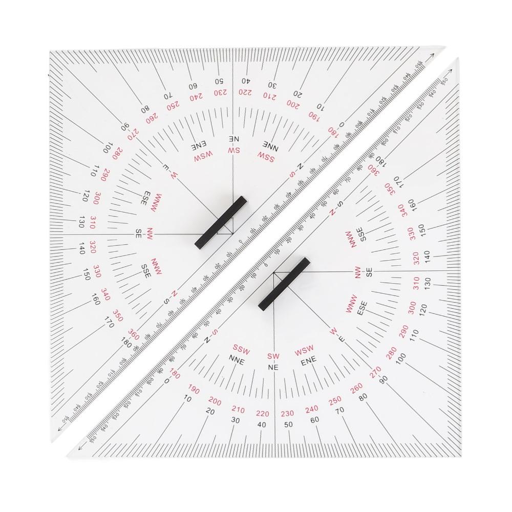 2pcs 300mm Length Chart Drawing Triangle Ruler Boat Architectural Stationery  Architectural Use