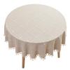 Waterproof, Dustproof, Wear-resistant, Non-slip Jacquard Round Tablecloth for Coffee Tables.