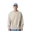 Skechers Solid Color Loose Fit Round Neck Sports Sweatshirt Unisex sweatshirt Light-Brown L124U155-0046