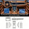 Für Porsche Cayenne 2024 SUV Coupe Auto Innenraum Transparente TPU Schutzfolie Mittelkonsole PPF KratzschutzfolieGutes Produkt
