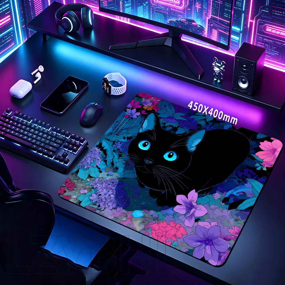 Cute Cat Small Mousepad Pc Gaming Accessories Rubber Mausepad XS Gamer Deskmat Square Office Keyboard Mause Pads Desk Computer