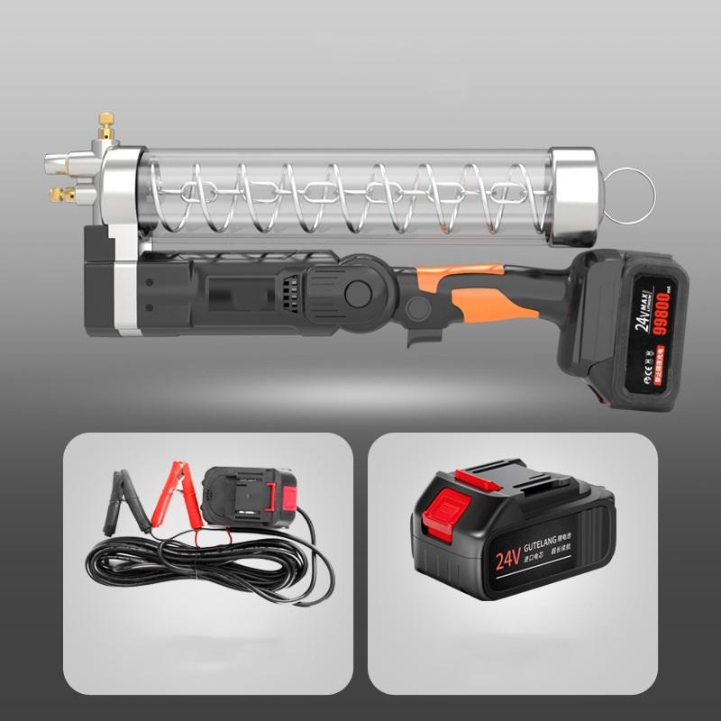 Pistol de unsoare electric Baterie cu litiu Pistol de unsoare portabil, reîncărcabil, de înaltă presiune, 24 V, fără fir