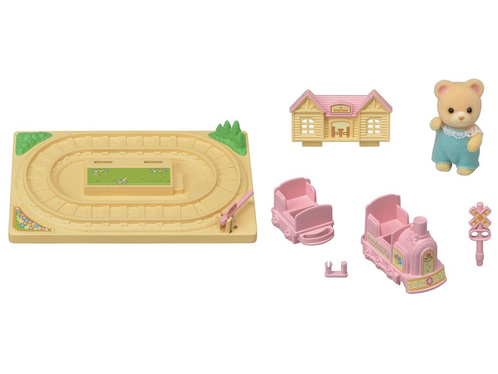 Sylvanian Families Kindergarten Play Set Train ST Mark Certified Ages Toy Dollhouse Sylvanian Families Epoch [Cute Set] S-65 3+ Co., Ltd.