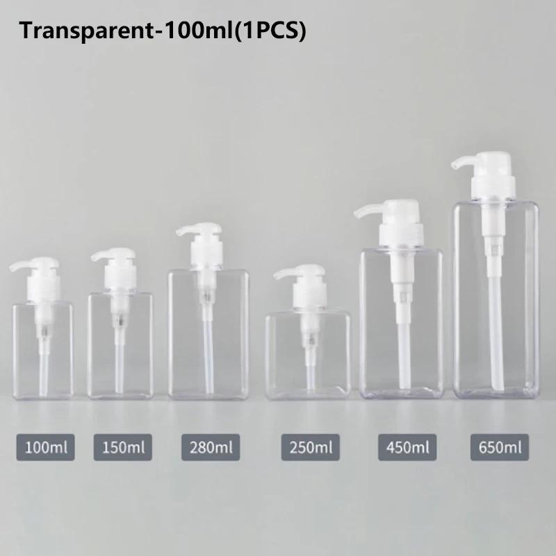 100-650ml Square Bottle Liquid Soap Whipped Mousse Points Bottling Shampoo Lotion Shower Gel Pump Bottlesnding Soap Dispenser