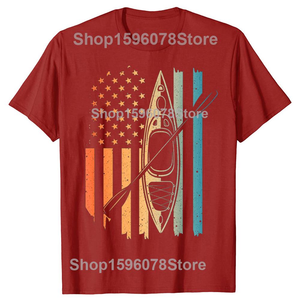 Funny Kayak Design for Men Women Kayaking Kayaker T Shirts Summer Graphic Cotton Streetwear Short Sleeve Gifts Tshirt Men S