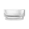 Räfflad transparent glasskål 13x6 cm 550ml Selena 1 st