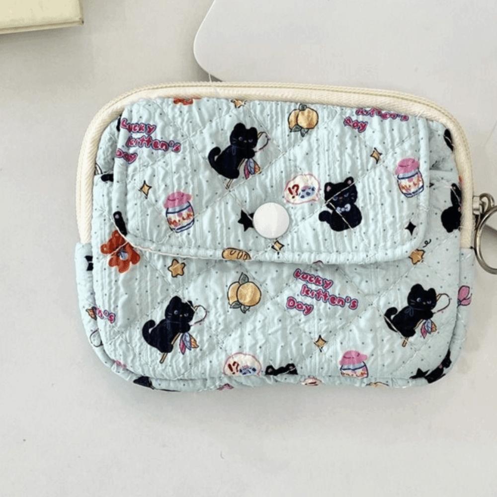 Cartoon Printing Small Lipstick Bag Korean Style Sanitary Napkin Storage Bag Daily
