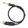 XLR Female to 6.35mm Mono Male Cable Gold Plated Connector Female XLR 1 4 Inch Mono Jack Microphone Cable Mic Cord 50cm