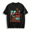 Cowgirl Trails Printed Top Vintage Desert Cowgirl Casual T-Shirt Pure Cotton T-shirt