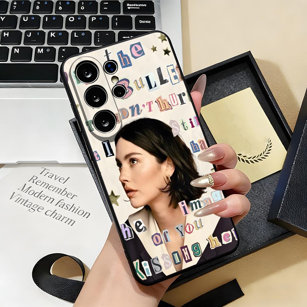 Singer G-Gracie Abrams Phone Case For Samsung S26 S25 S24 FE S23 S22 S21 Plus S20 Ultra Note20Ultra Black Soft Shell