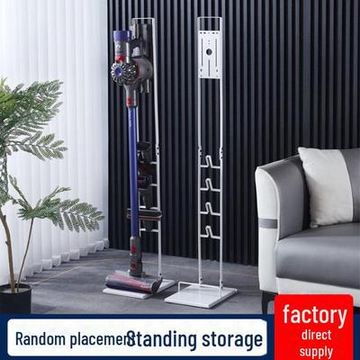 Punch-Free Upright Vacuum Cleaner and Utensil Storage Rack