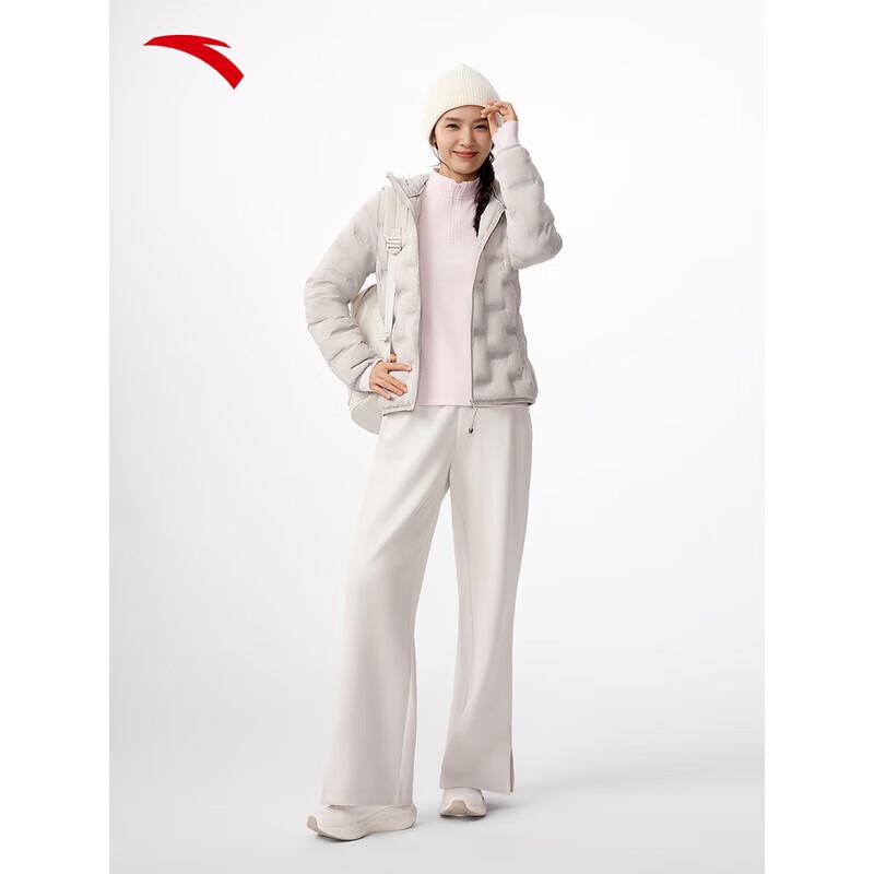 ANTA Women s Seamless Lightweight Hooded Puffer Jacket L