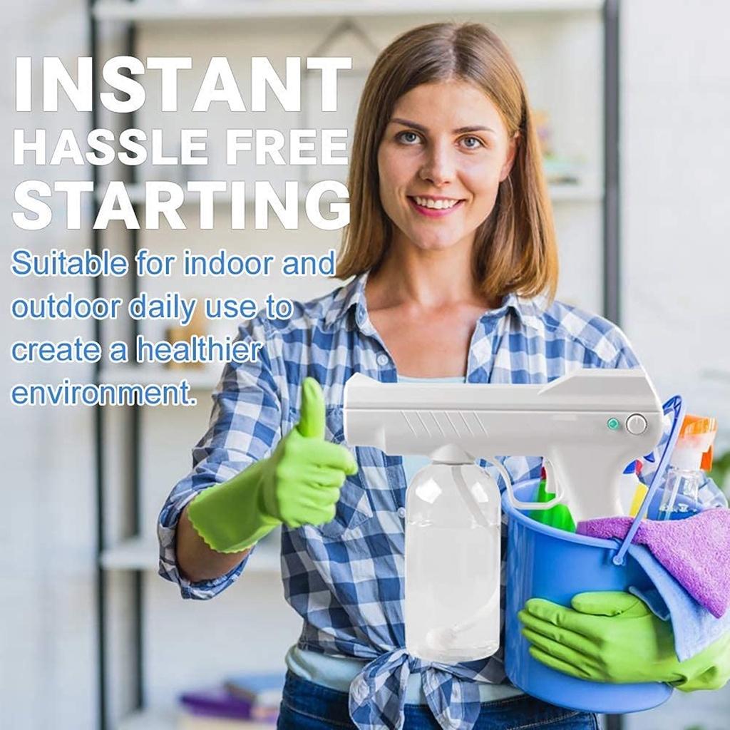 

800 мл Портативный беспроводной распылитель Машина Синий свет Нано-паровой распылитель Дезинфекция Распылитель USB-зарядка 1000 Вт