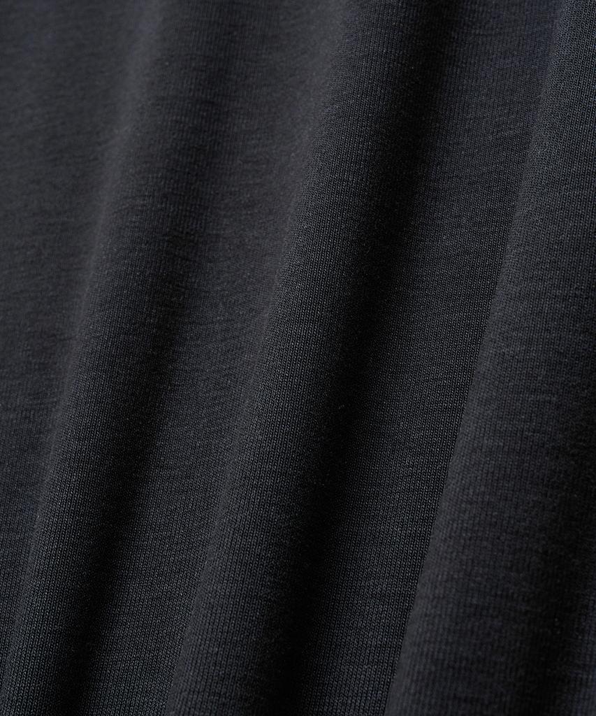 NOIRER Layered Half Long Sleeve T-Shirt (Navy Gray)