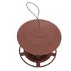 Bird Feeder Roof Hanging Bird Feeder Feeding Tool for Garden Yard Outdoor DecorationBrown