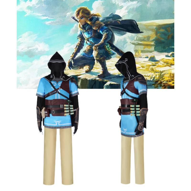 Das Legend Of Zelda Tears Of The Kingdom Link Cosplay Kostüm aus Polyester