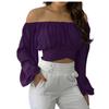 QICED Women's Fashion Casual Long Sleeve Blouses & Shirts Unique Design