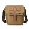 Men's Canvas Crossbody Bag Wear-resistant Multi-pocket Messenger Bag