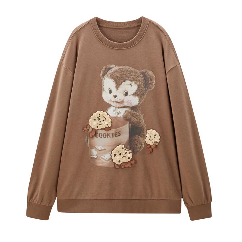 

Leding Bear Print Loose-Fit Sweatshirt L