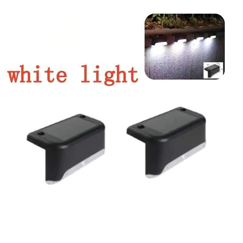 1/2/4PCS LED Solar Step Lamp Path Stair Outdoor Garden Lights Waterproof Balcony Light Decoration for Patio Stair Fence Light