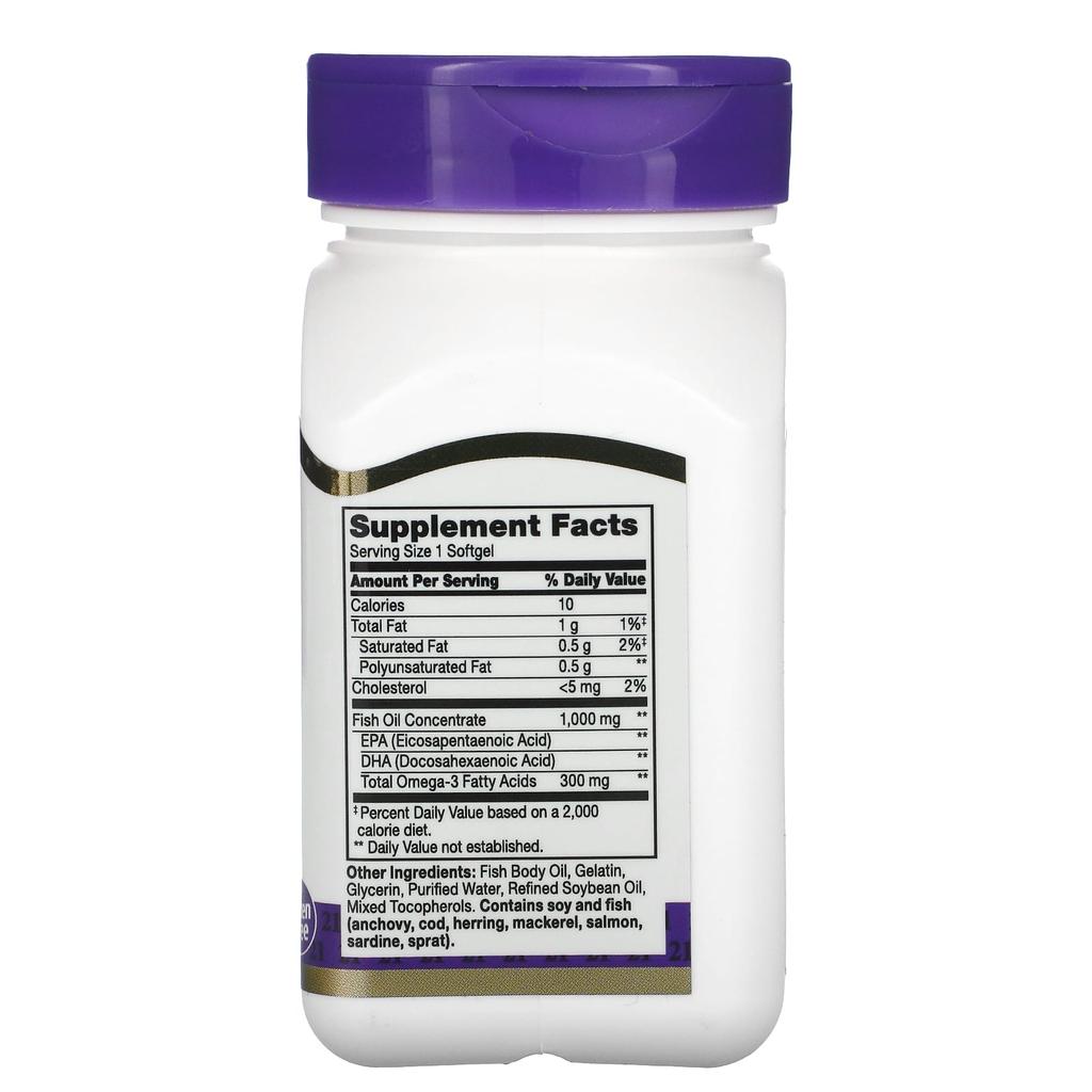 21st Century, Fish Oil, 1,000Mg, 60 Softgels