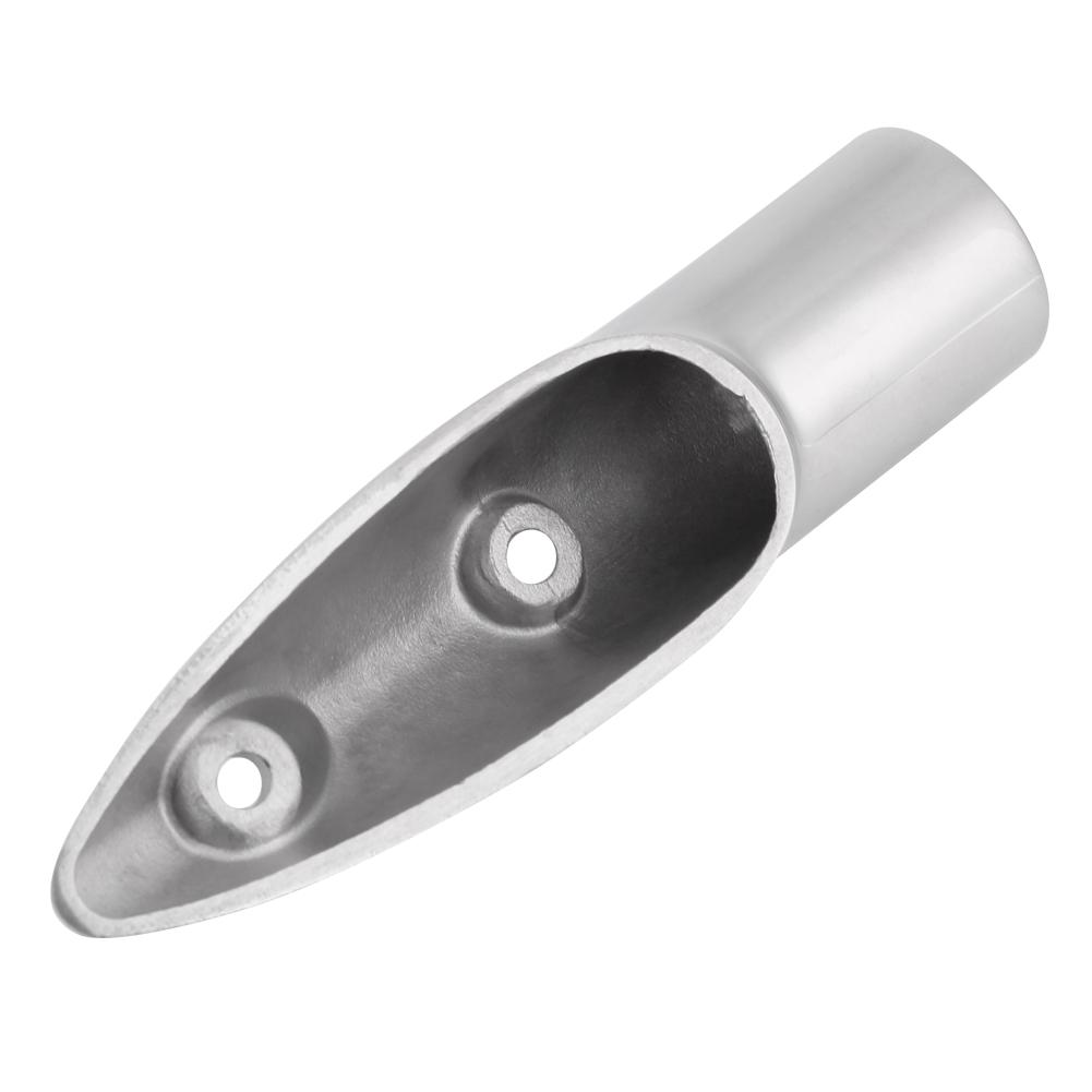 7 8  5 1 2 Degree Stainless Steel Marine Boat Hand Rail End Top Mount Hardware Fitting