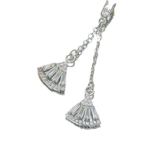 Tassel Zircon Skirt Exquisite Necklace for Women Versatile Light Luxury Collarbone Chain