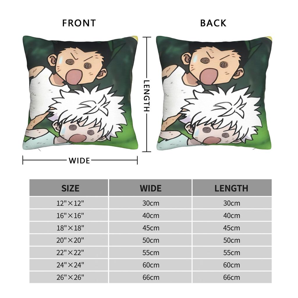 Pillow Cover Anime Killua Zoldyck Fashion Pillow Case For Living Room Bed Chair Pillowcases