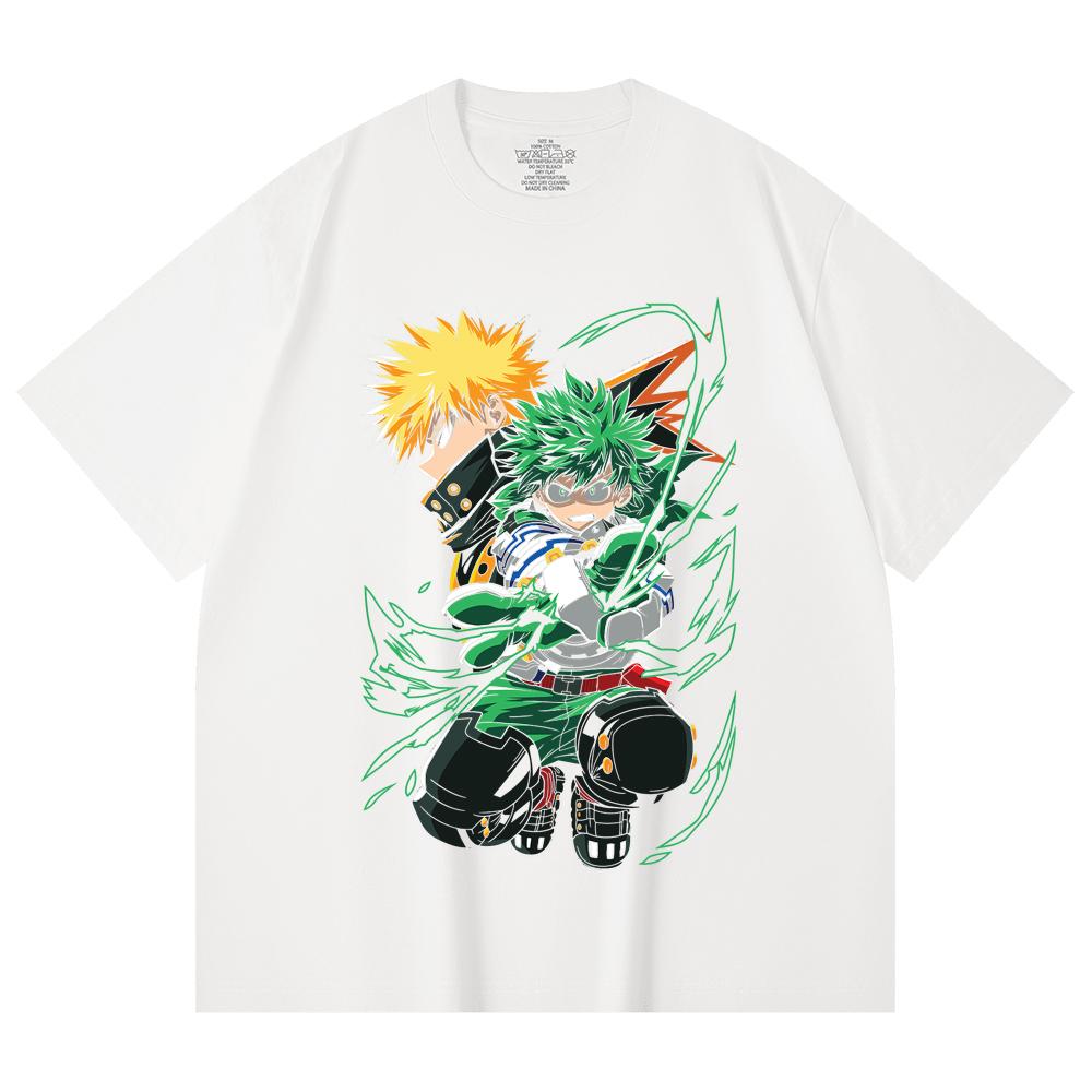 230 Gsm 100% Cotton My Hero Academia V21 Print Unisex Heavy Cotton T Shirt
