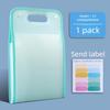 13-Pocket Translucent Expanding Accordion File Organizer with Labels, A4 Letter Size Paper Folder for Office School Home Accessories