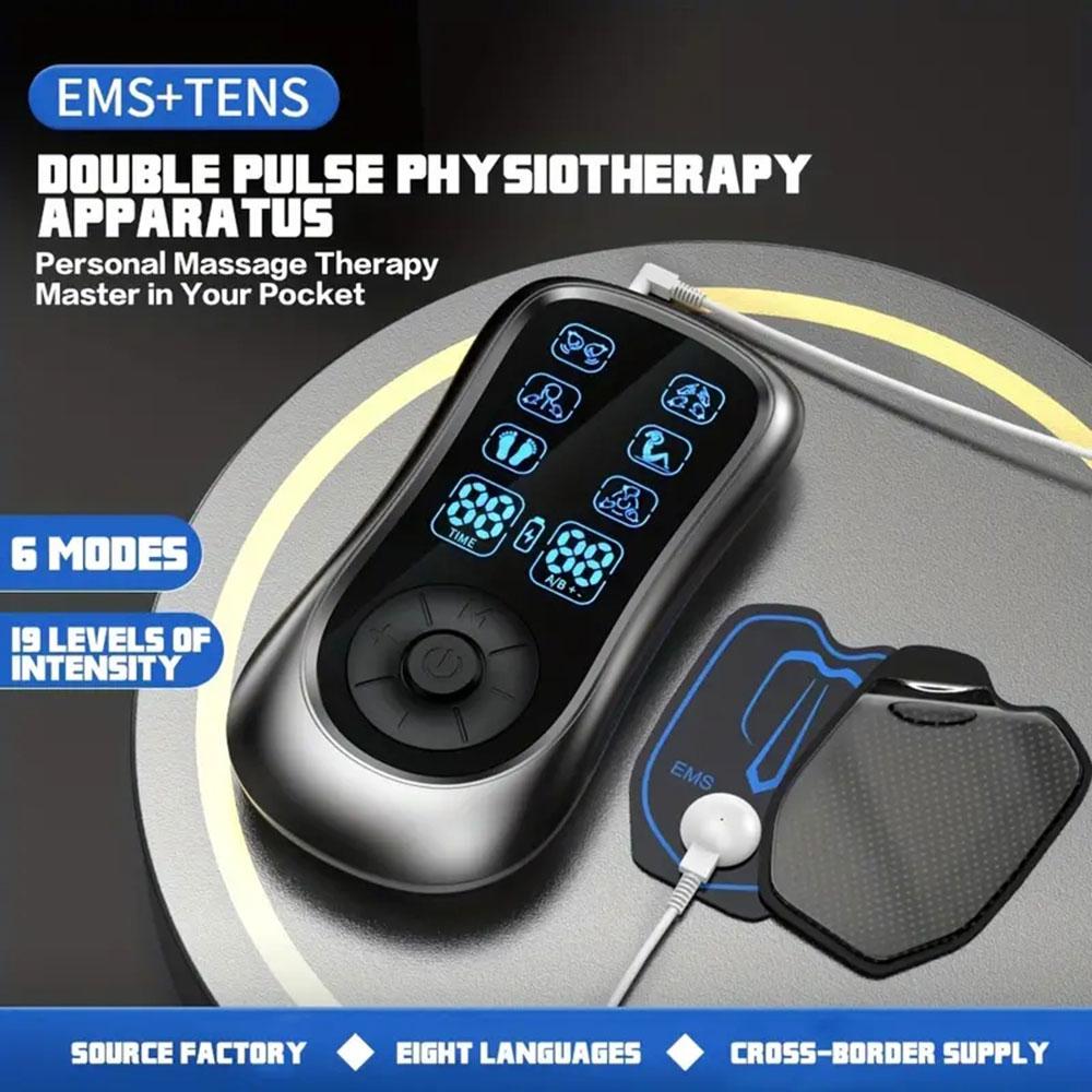6 Modes EMS Eletric Professional Muscle Stimulation Physiotherapy Tens Unit Machines Pulse Impulse Mini Full Body Massager