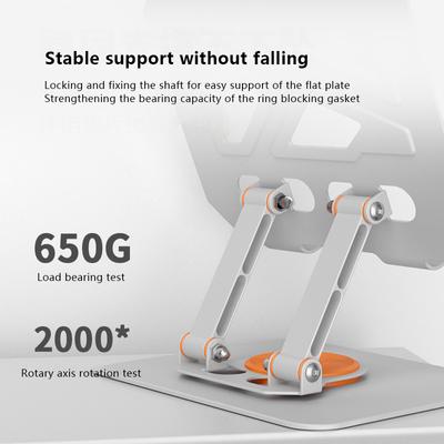 360° Rotatable Tablet Stand Adjustable Foldable Desktop Stand Holder Compatible For 4.7-12 Inch Ipad Pro/Air/Min Laptop Tablet