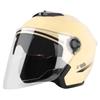 Open Face Motorcycle Helmet All Year Use Motorcycle Open Face Helmet with Sun Visor Comfortable Half Helmet for Adult Men Women