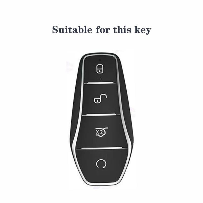 Silicone Car Remote Key Cover Bag Case Keychain For Byd Atto 3 Han Ev Dolphin Song Pro Max Tang Dm Yuan Dolphin E2 Qin Plus